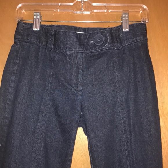 Petite LOFT dress jeans w/faux cuff+button accents - Picture 1 of 5